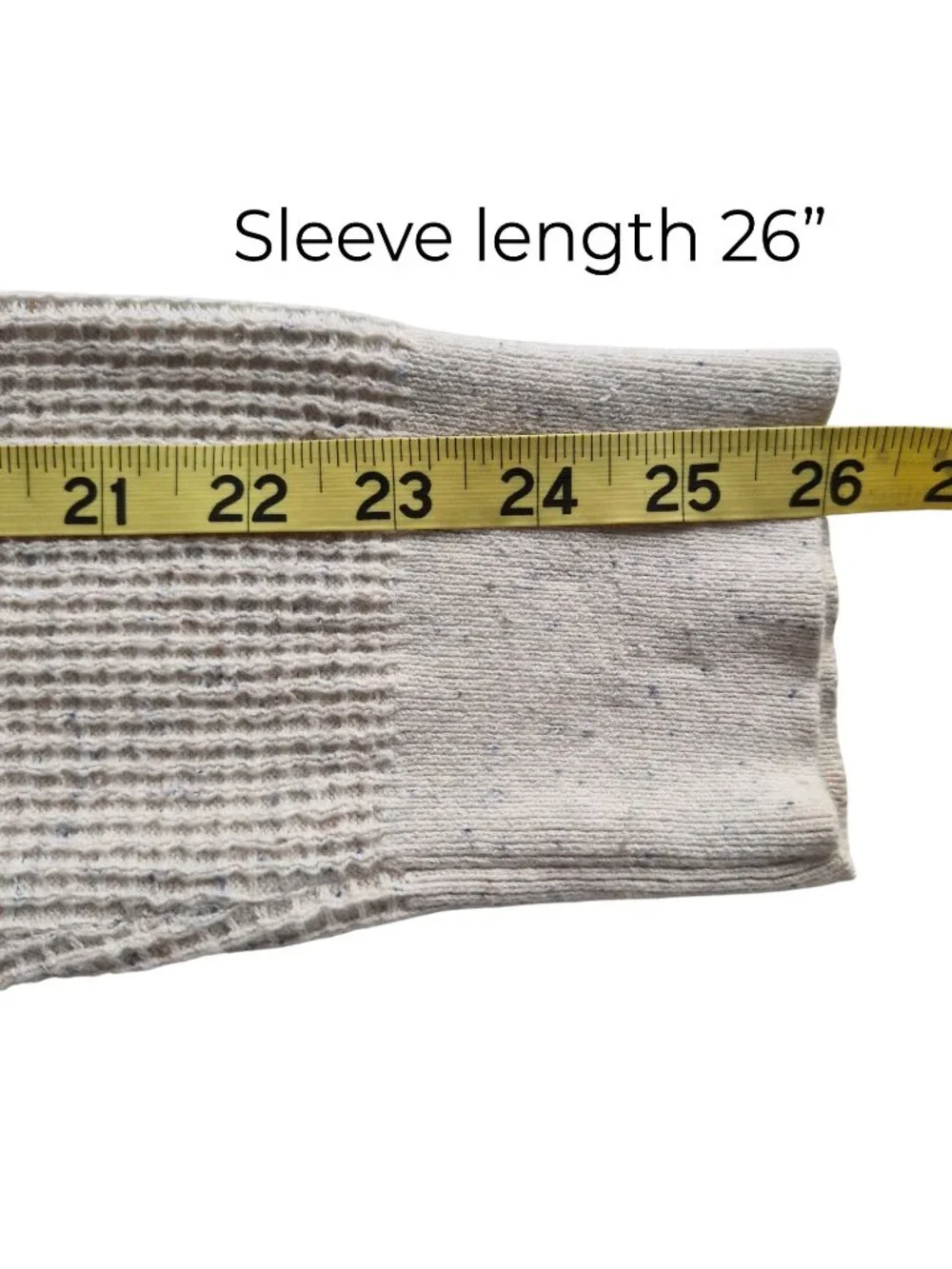 Banana Republic Thermal Waffle Weave Long Sleeve Henley Tee Oatmeal Color M